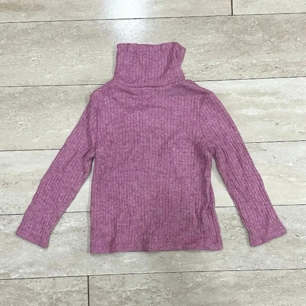 Old Navy Purple Ribbed Turtleneck 4T